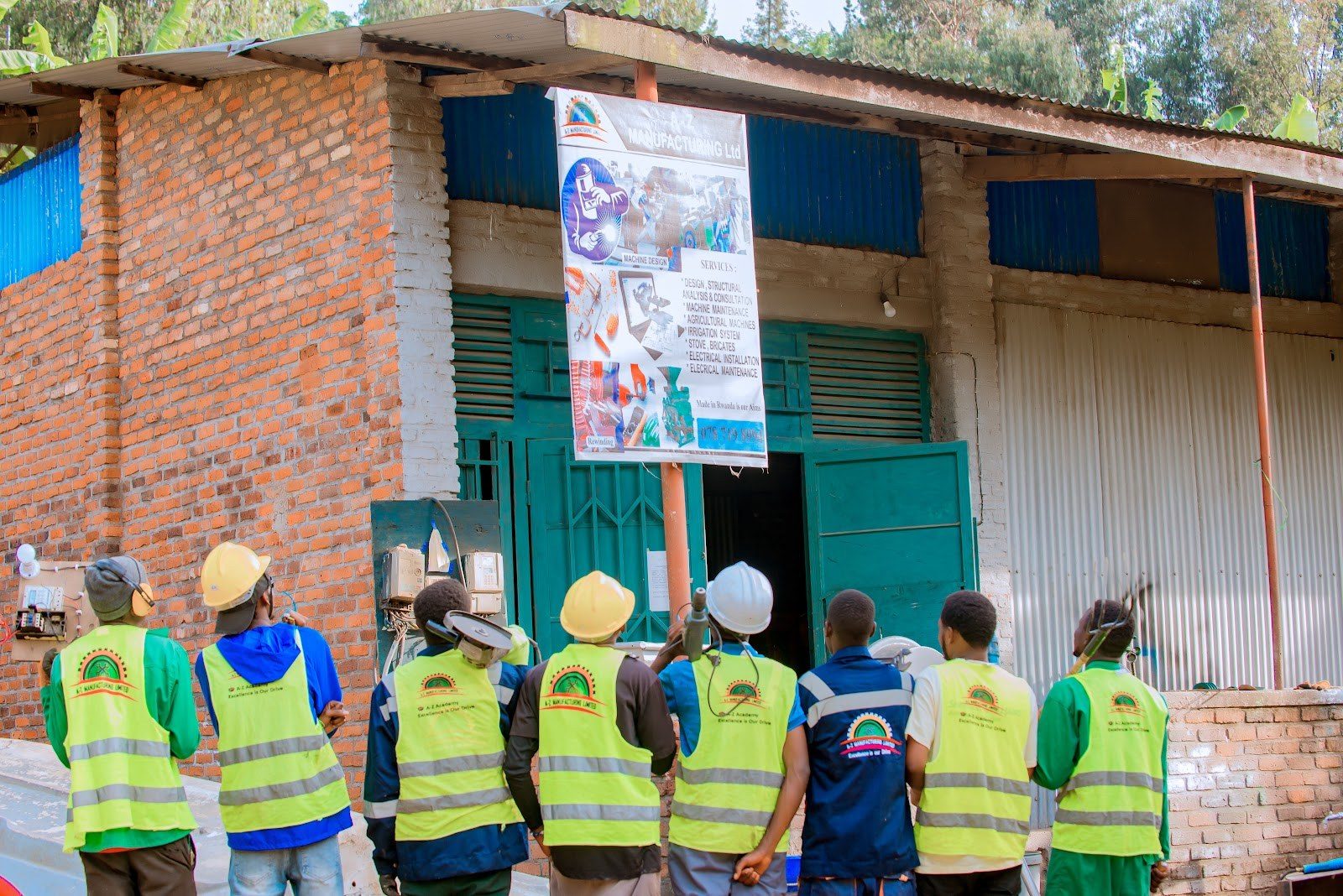 A-Z Academy trainees at the Karongi workshop